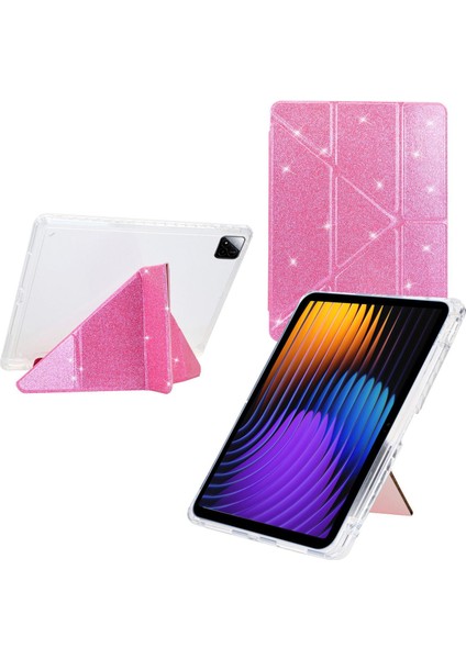 Xiaomi Pad 7/7 Pro Için Simli Deri Kılıf (Yurt Dışından)