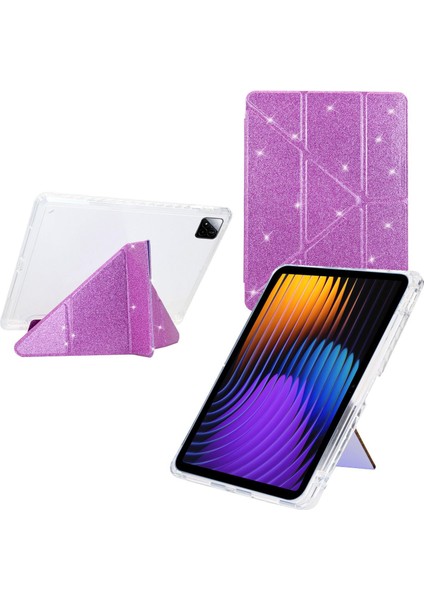 Xiaomi Pad 7/7 Pro Için Simli Deri Kılıf (Yurt Dışından)