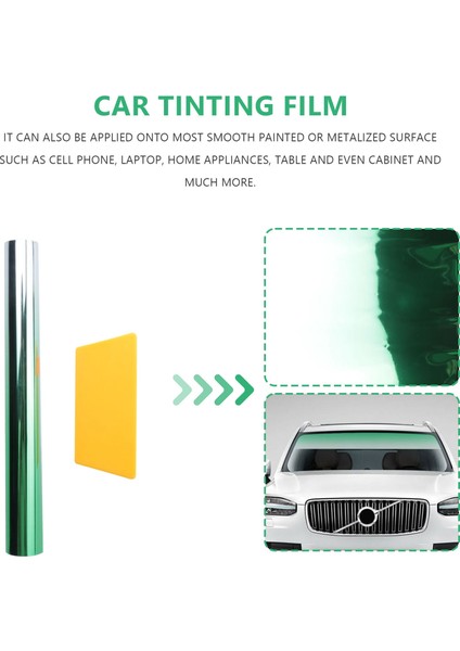 Araba Renklendirme Filmi Üst Ön Cam Folyo Güneş Koruma Degrade 20X150CM (Yeşil) (Yurt Dışından) fırsatları