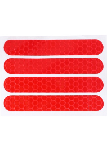 Ön Arka Jant Kapağı Koruyucu Kabuk Yansıtıcı Etiket Ninebot Max G30 Scooter Aksesuarları 4 Adet, Kırmızı (Yurt Dışından)