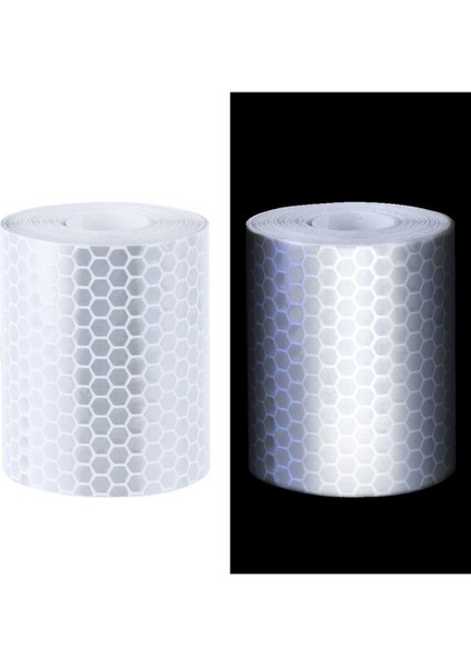 2 Adet 50MM × 3 Metre Yapışkan Bant Uyarı Bandı Reflektör Bant Güvenlik Işaretleme Bandı Beyaz ve Kırmızı (Yurt Dışından) modelleri