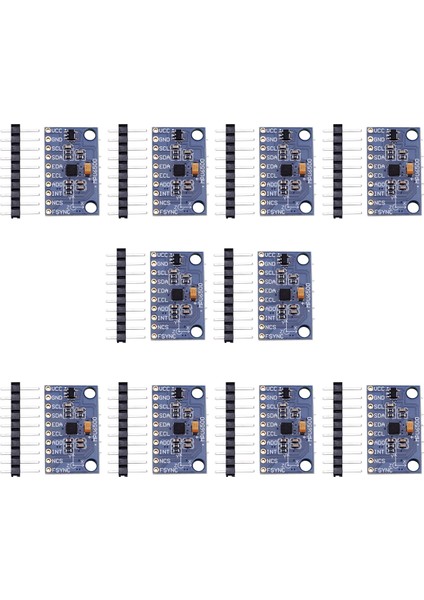 10 Adet MPU6500 Jiroskop Ivmeölçer Sensör Modülü 6 Eksenli GY-6500 Sensör Modülü Iıc Iletişim Protokolü (Yurt Dışından)