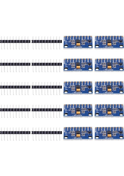 10 Adet MPU6500 Jiroskop Ivmeölçer Sensör Modülü 6 Eksenli GY-6500 Sensör Modülü Iıc Iletişim Protokolü (Yurt Dışından) modelleri