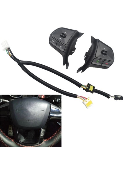 Çok Fonksiyonlu Direksiyon Simidi Düğmesi Ses Ayar Düğmesi Seyir Kontrol Anahtarı Kıa Rıo 5 Kapılı 2012-2015 (Yurt Dışından) indirimleri