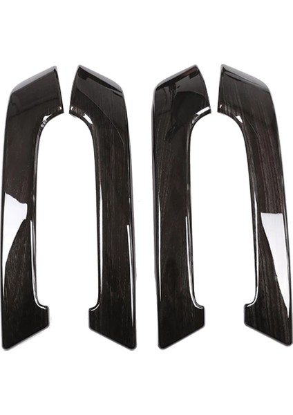 Adet Araba Iç Kapı Kolu Trim Toyota Land Cruiser Prado Için FJ150 150 2010-2018 Aksesuarları Siyah Ahşap (Yurt Dışından)