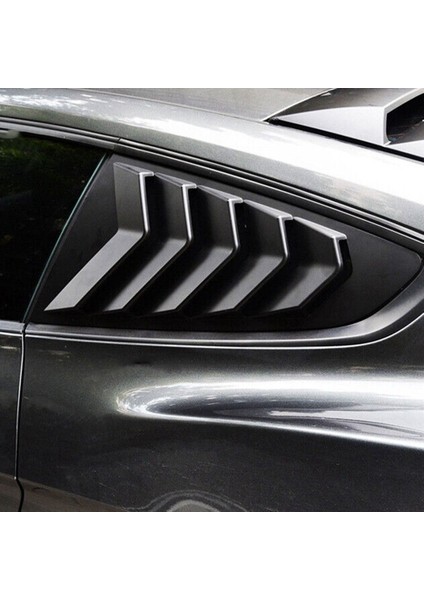 Karbon Fiber Renk 1/4 Arka Yan Havalandırma Çeyrek Pencere Panjur Panjur Kapak Trim 2015-2022 Ford Mustang Için (Yurt Dışından) indirimleri