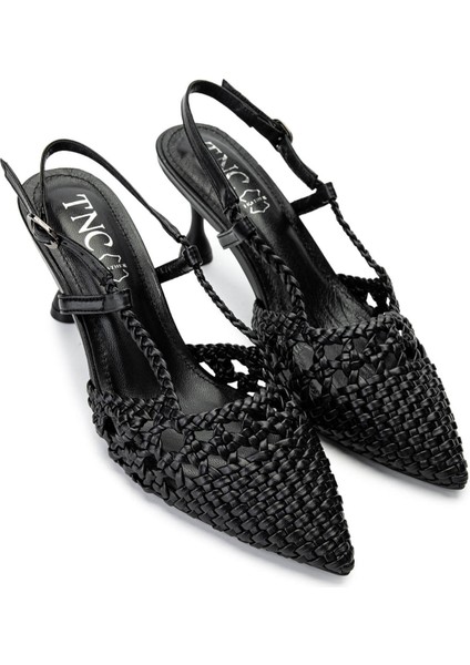 Kadın Suni Deri Siyah Topuklu Ayakkabı 932 3911 Bn Ayk Y25 Naturel/sıyah fiyatları