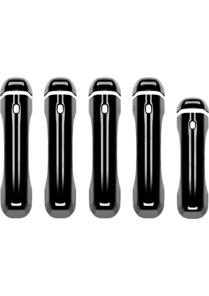 Siyah Yan Kapı Tutma Kolu Kapağı Döşeme Bagaj Kapağı Kolu Çıkartmaları Jeep Wrangler Jl 18-23 Dış Kapı Kolları (Yurt Dışından)