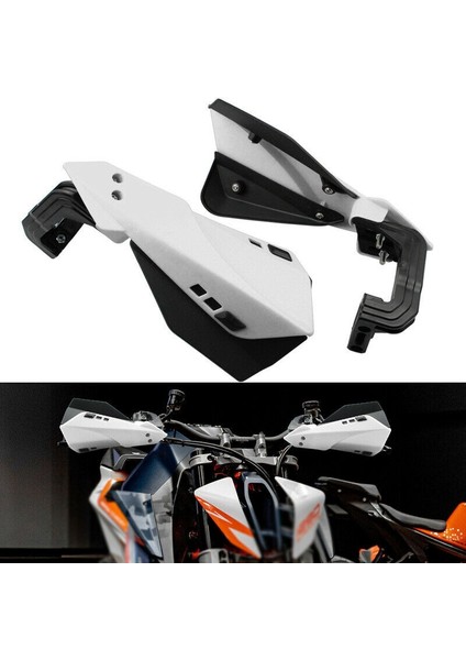 Beyaz Evrensel Motosiklet Handguard Motokros El Koruması Koruyucusu Motosiklet Için 22MM Gidon Koruyucusu (Yurt Dışından) fiyatları