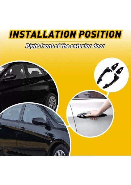 Hyundai Accent 2012-2017 Için 1 Set/4 Adet Kapı Kolu Çekmecesi 82651-1R050 82661-1R050 82652-1R050 82662-1R050 Dış Kol (Yurt Dışından) modelleri