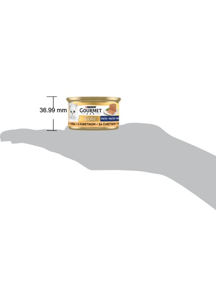Gold Kıyılmış Hindi Etli Konserve Yetişkin Kedi Maması 12 x 85 G fırsatları