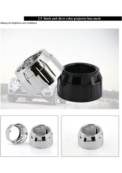 Araba Farları Modifiye Çift Lamba Mercek Kapağı 2.5 Inç Dekoratif Kapak Dekorasyon Q5 Sea Five Özel Kaput Mini Gatlin Kaput Kapağı Için Uygun (Yurt Dışından) fırsatları