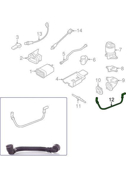 Karter Havalandırma Borusu 55569027 55569028 Chevrolet Cruze 1.6 1.8 Epica 1.8 Excelle 2009-2015 Için (Yurt Dışından) fırsatları