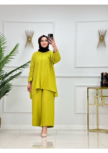 Keten Görünümlü Cepli Salaş Takım