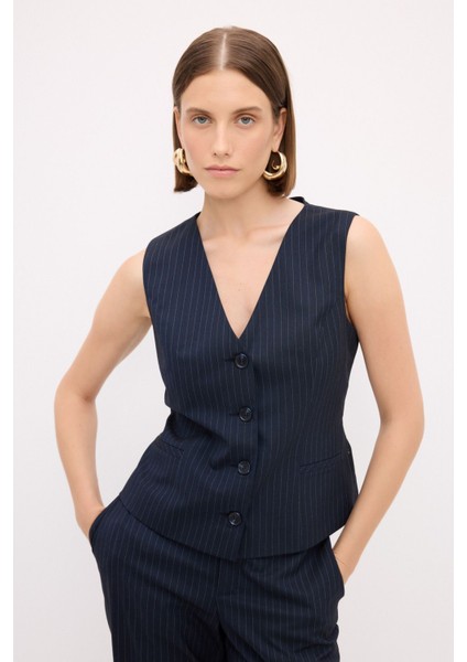 Çizgili Yelek C.lacivert 179M2106000 fırsatları