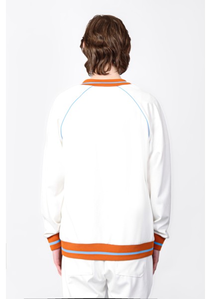 Isaora Logolu Şerit Detaylı Regular Fit Kolej Yaka Sweat Erkek Sweat ISR8111 100 modelleri