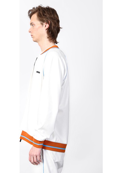 Isaora Logolu Şerit Detaylı Regular Fit Kolej Yaka Sweat Erkek Sweat ISR8111 100 fırsatları