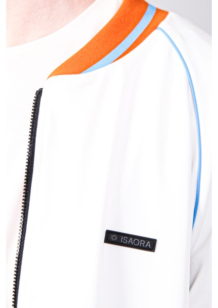 Isaora Logolu Şerit Detaylı Regular Fit Kolej Yaka Sweat Erkek Sweat ISR8111 100