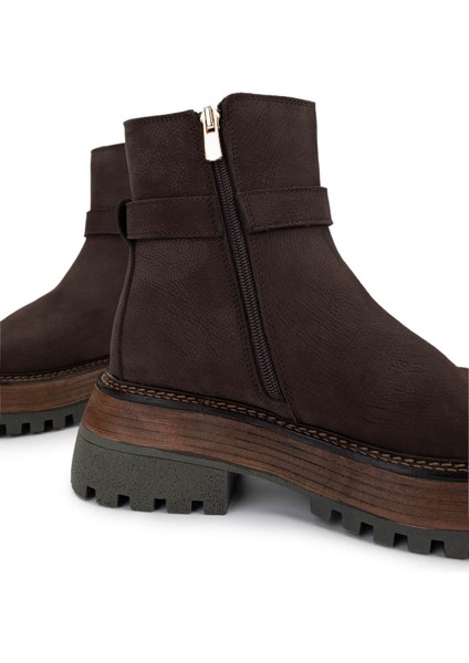 Kadın Hakiki Deri Kahverengi Nubuk Casual Bot 945 11933 Bn Bot SK24-25 Kahve Nbk fırsatları