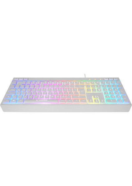 KM-R57 Seraphic Beyaz Rgb Oyuncu Multmedia Klavye ve 12800 Dpi Mouse Gaming Set modelleri