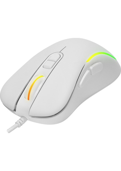 KM-R57 Seraphic Beyaz Rgb Oyuncu Multmedia Klavye ve 12800 Dpi Mouse Gaming Set indirimleri