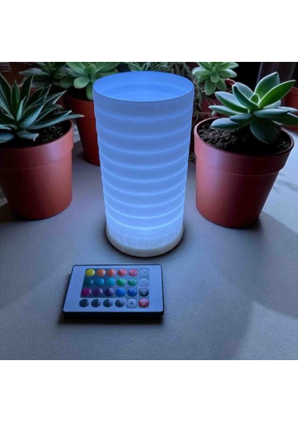 Dekoratif Masaüstü Rgb LED Aydınlatma, Minimalist Tasarım, Hediyelik Abajur