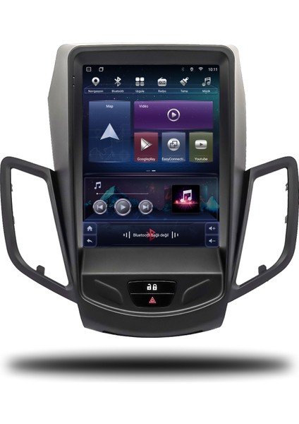 Medyamagic Ford Fiesta 2009-2016 Arası Tesla Ekran 6-64 GB Multimedya Navigasyon