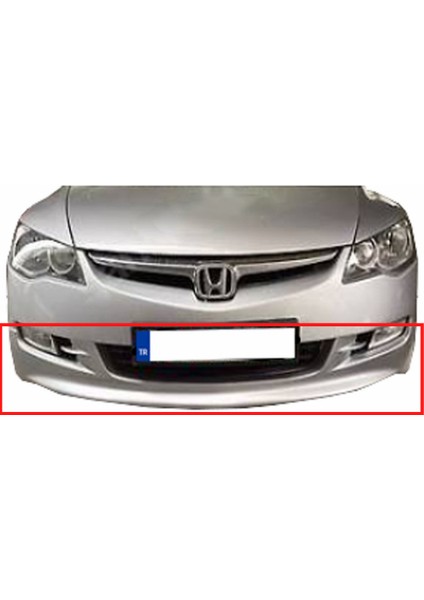 Honda Fd6 2007-2009 Makyajsız Kasa Ön Tampon Eki (( Boyasız ))