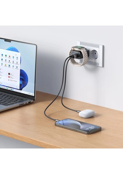 CH-3700 30W 2'si 1 Arada Kablosuz Apple Watch ve Seyahat Şarj Adaptörü modelleri