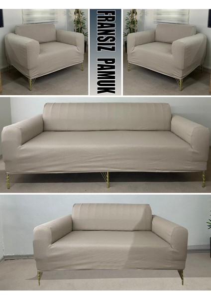 %100 Pamuk Fransız Kumaş 3+2+1+1 Komple Giydirme Kanepe&çekyat, Bohem, Vb. Model Koltuk Kılıfı indirimleri