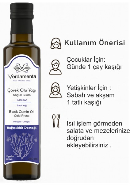 Soğuk Sıkım Çörek Otu Yağı 250 ml Doğal Saf Çörekotu Tohumundan indirimleri