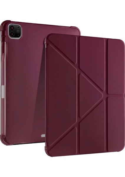 Ipad Air 13 (2024) Kılıf Kalemlikli Mars Tablet Kılıfı - Mor Dsdrn