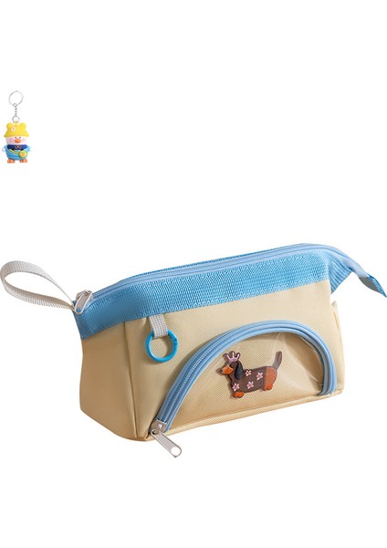 Nakış Katı Renk Basit Yaratıcı El Taşıma Yastık Kalem Çantası Öğrenci Kırtasiye (Yurt Dışından)