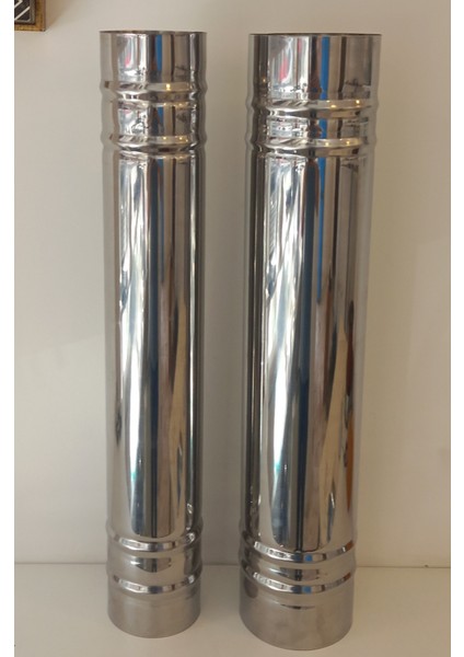 Soba Boru Bacası Çap 10 cm Derinlik 50 cm Paslanmaz Krom Çelik 430 fiyatları