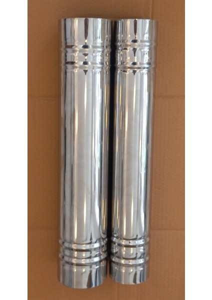 Soba Boru Bacası Çap 10 cm Derinlik 50 cm Paslanmaz Krom Çelik 430 modelleri