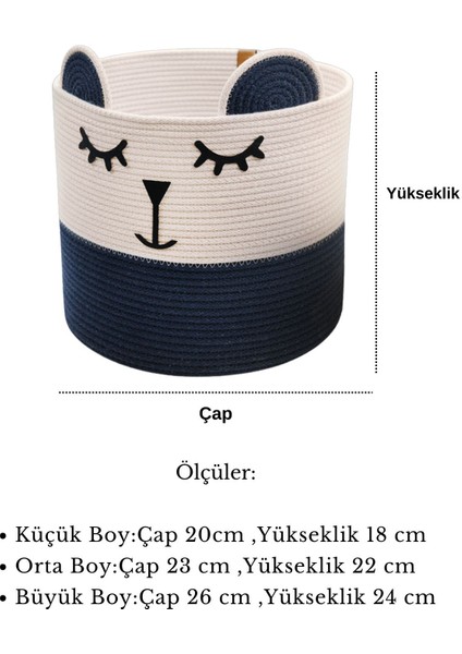 3'lü Çok Amaçlı Jüt Panda Figürlü Çamaşır,oyuncak Sepeti,organizer Düzenleyici modelleri
