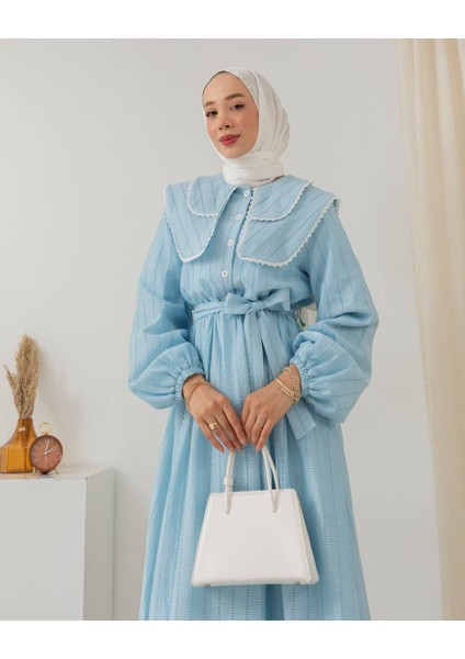 Bebe Yaka Detaylı Elbise MR6002 fiyatları