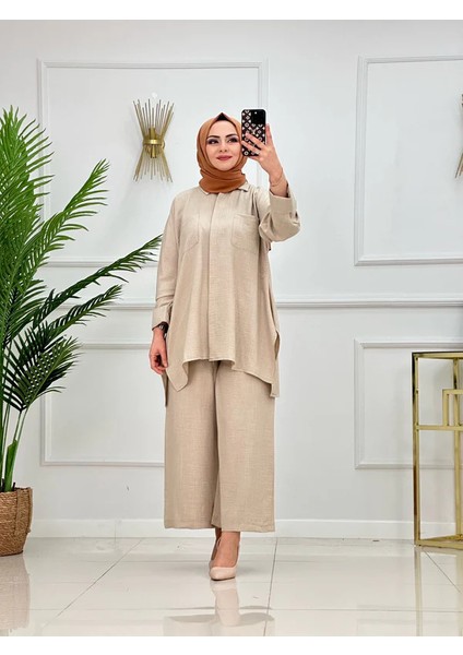 Keten Görünümlü Cepli Salaş Takım