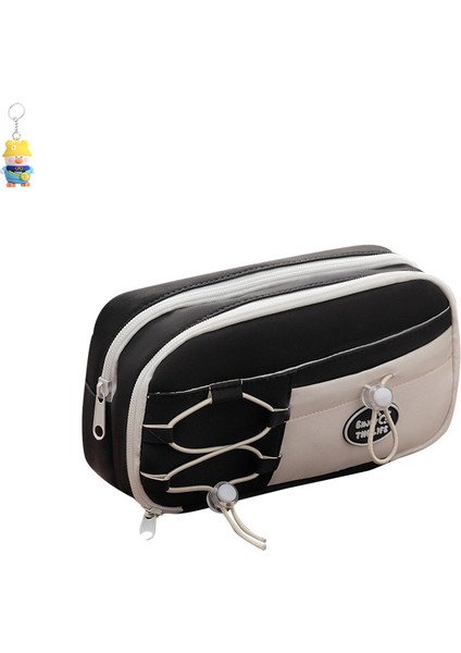 Ekmek Kalem Çantası Ipli Erkek ve Kadın Ortaokul Öğrencileri Kırtasiye Çantası Kalem Çantası Büyük Kapasiteli Basit Trend (Yurt Dışından)