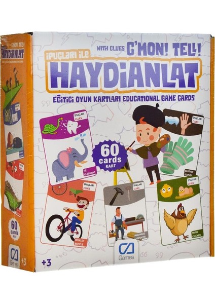 Games Haydi Anlat Eğitici Oyun Kartları 60 Kart 5080