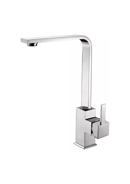 Kare Lavabo Bataryası Musluk Çeşme Aç Kapa Full Pirinç