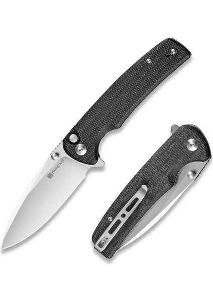 Sachse Flipper & Button Lock & Thumb Stud Knife Micarta Handle Çakı fiyatları