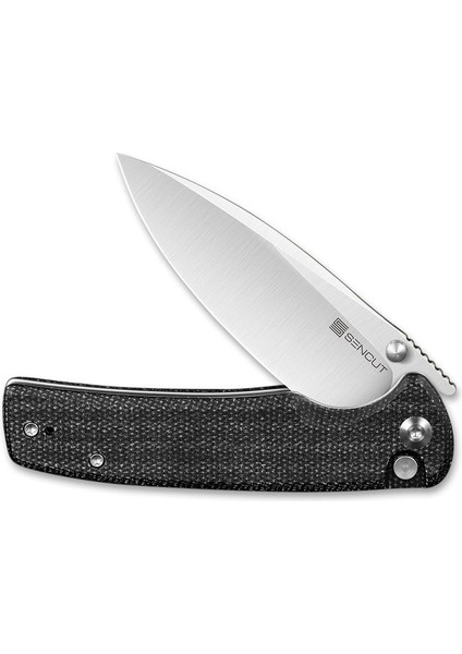 Sachse Flipper & Button Lock & Thumb Stud Knife Micarta Handle Çakı fırsatları