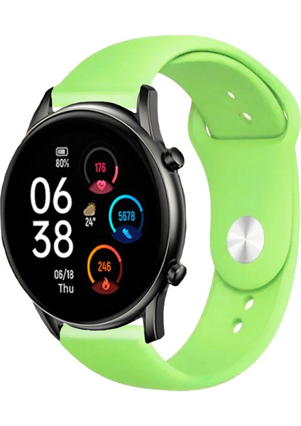 Haylou LS05S ve LS10 Akıllı Saat ile Uyumlu Yumuşak Dokulu Silikon Kordon Kayış