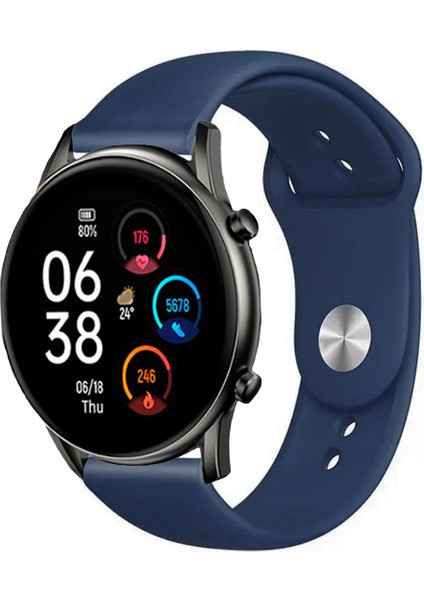 Haylou LS05s ve LS10 Akıllı Saat ile Uyumlu Yumuşak Dokulu Silikon Kordon Kayış