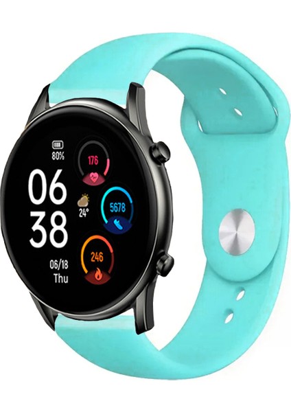Haylou LS05s ve LS10 Akıllı Saat ile Uyumlu Yumuşak Dokulu Silikon Kordon Kayış