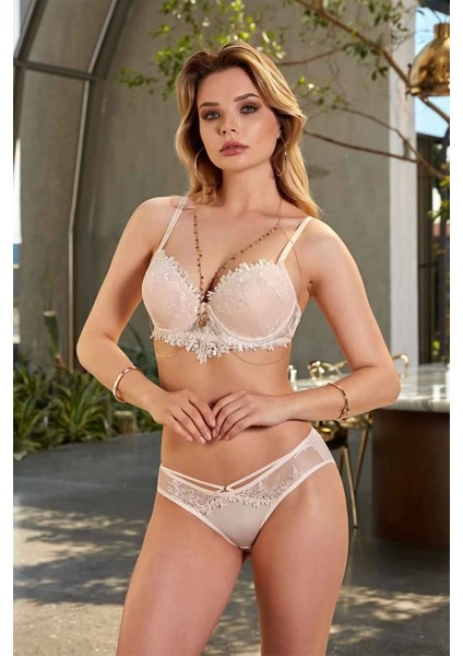 Destekli Pudra Sütyen Takımı 4470