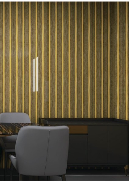 120CMX300CM Tek Parça Yapışkanlı Rulo Gold Çizgili Düz Parlak Duvar Paneli Kağıdı Taksim QM0133 modelleri