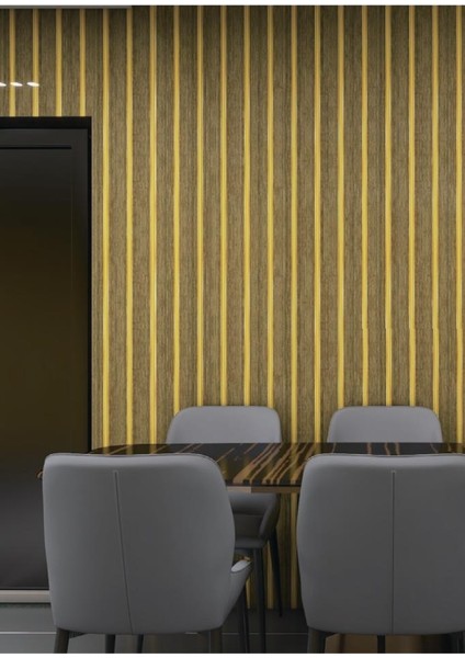 120CMX300CM Tek Parça Yapışkanlı Rulo Gold Çizgili Düz Parlak Duvar Paneli Kağıdı Taksim QM0133 fırsatları