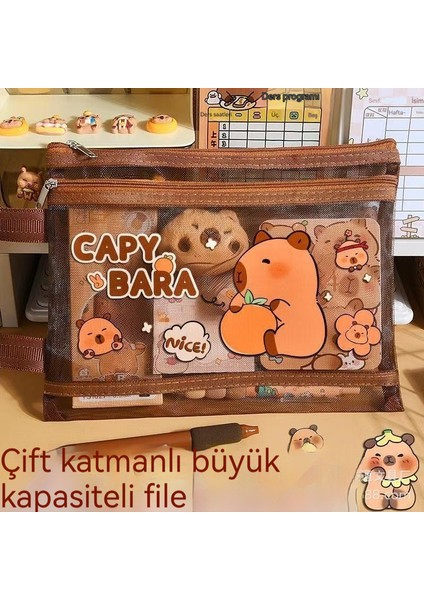 Kapipbala Şeffaf Örgü Çift Kalem Çantası (Yurt Dışından) fiyatları